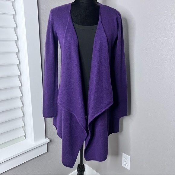 Philosophy Cashmere By Republic 100% Cashmere Open Front Lightweight Cardigan